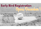 Early Bird Reg Opens 12/1